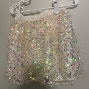 Cat & Jack Girls Pull on Sequin Skirt